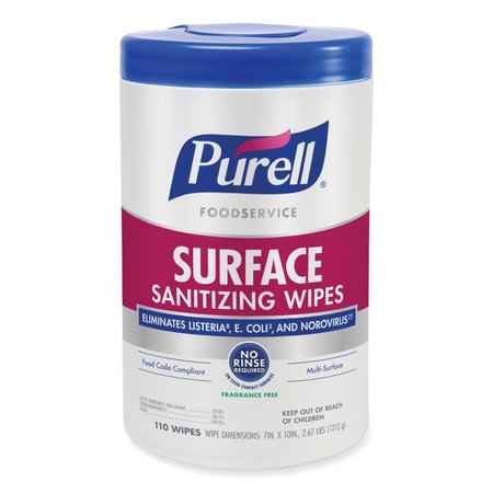 Purell Towels & Wipes, White, 1 Wipes, Fragrance-Free, 6 PK 9341-06